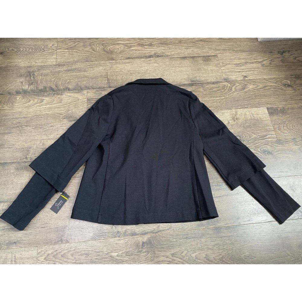 NWT Womens J'ENVIE new york black blazer jacket stretch size 6 - Picture 4 of 11